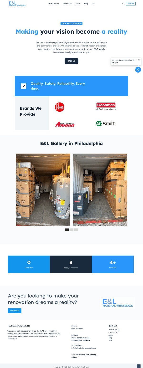 E&L Material Wholesale before redrsign EL Material Wholesale before redrsign